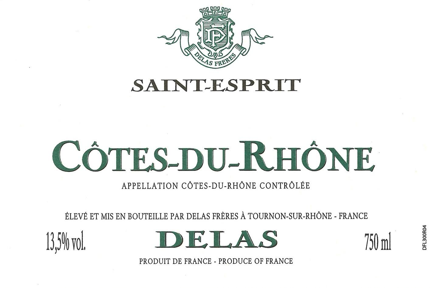 Delas Cotes du Rhone 'Saint-Esprit' 2021