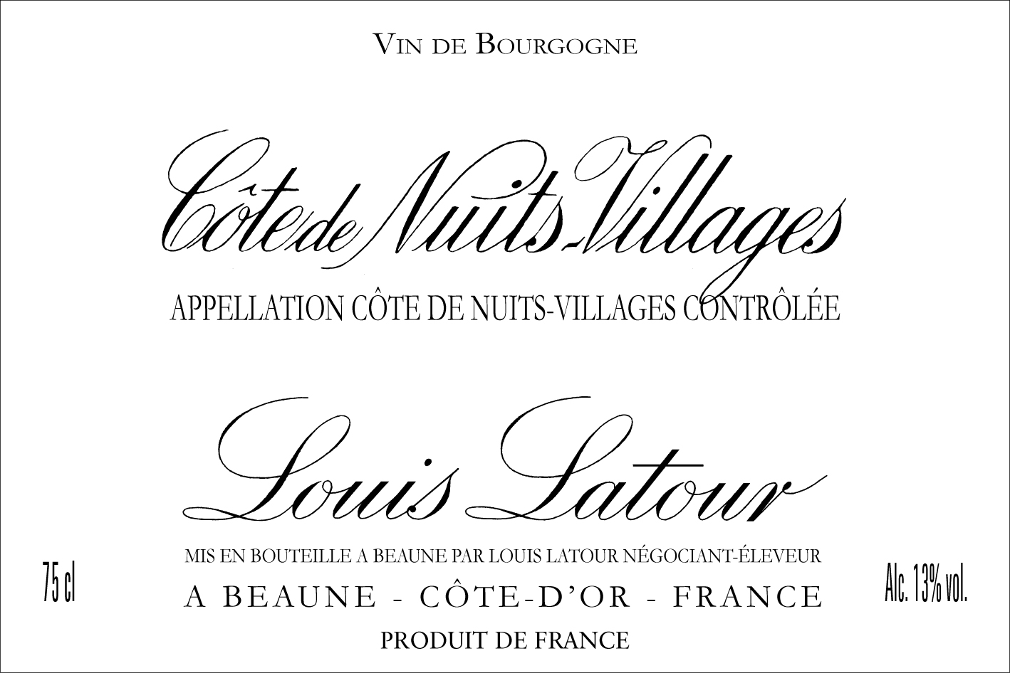 Louis Latour Côte de Nuits-Villages 2022