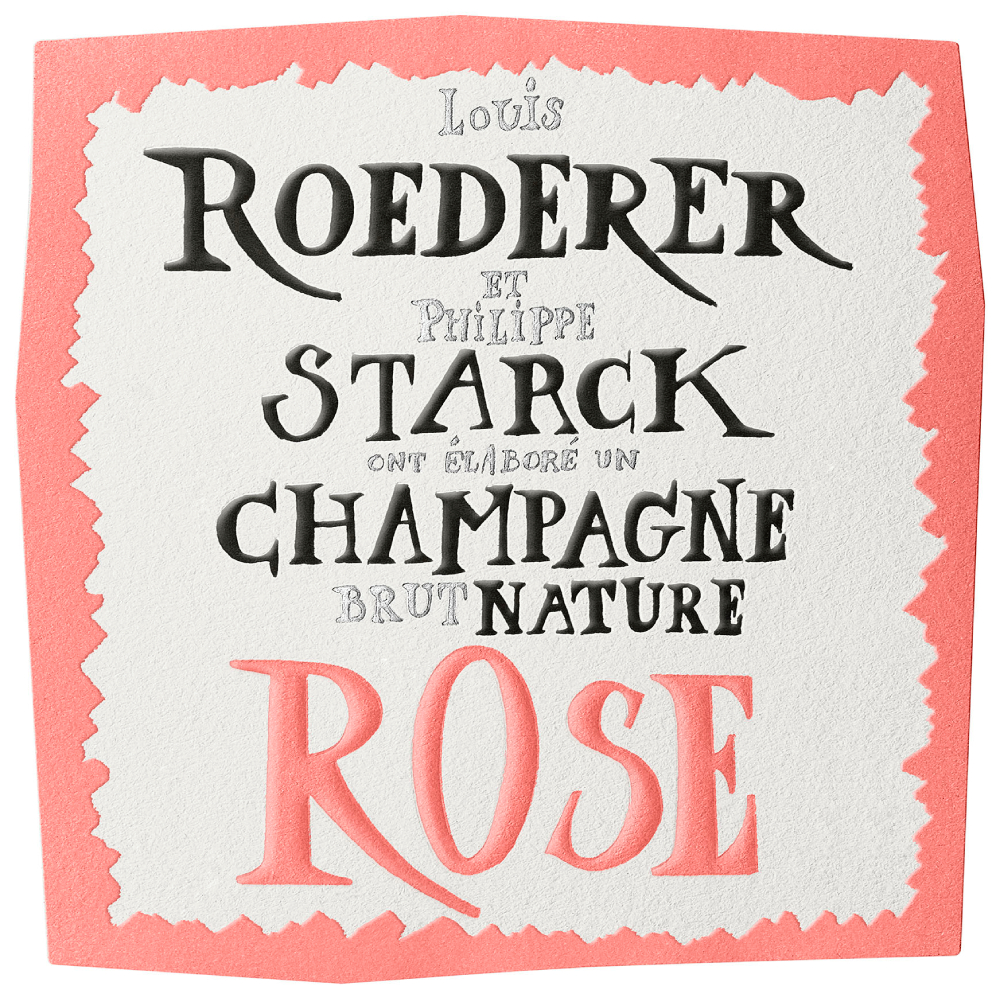 Louis Roederer Brut Nature Rosé 2015 by Philippe Starck