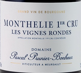 Monthélie 1er Cru 'Les Vignes Rondes' 2019